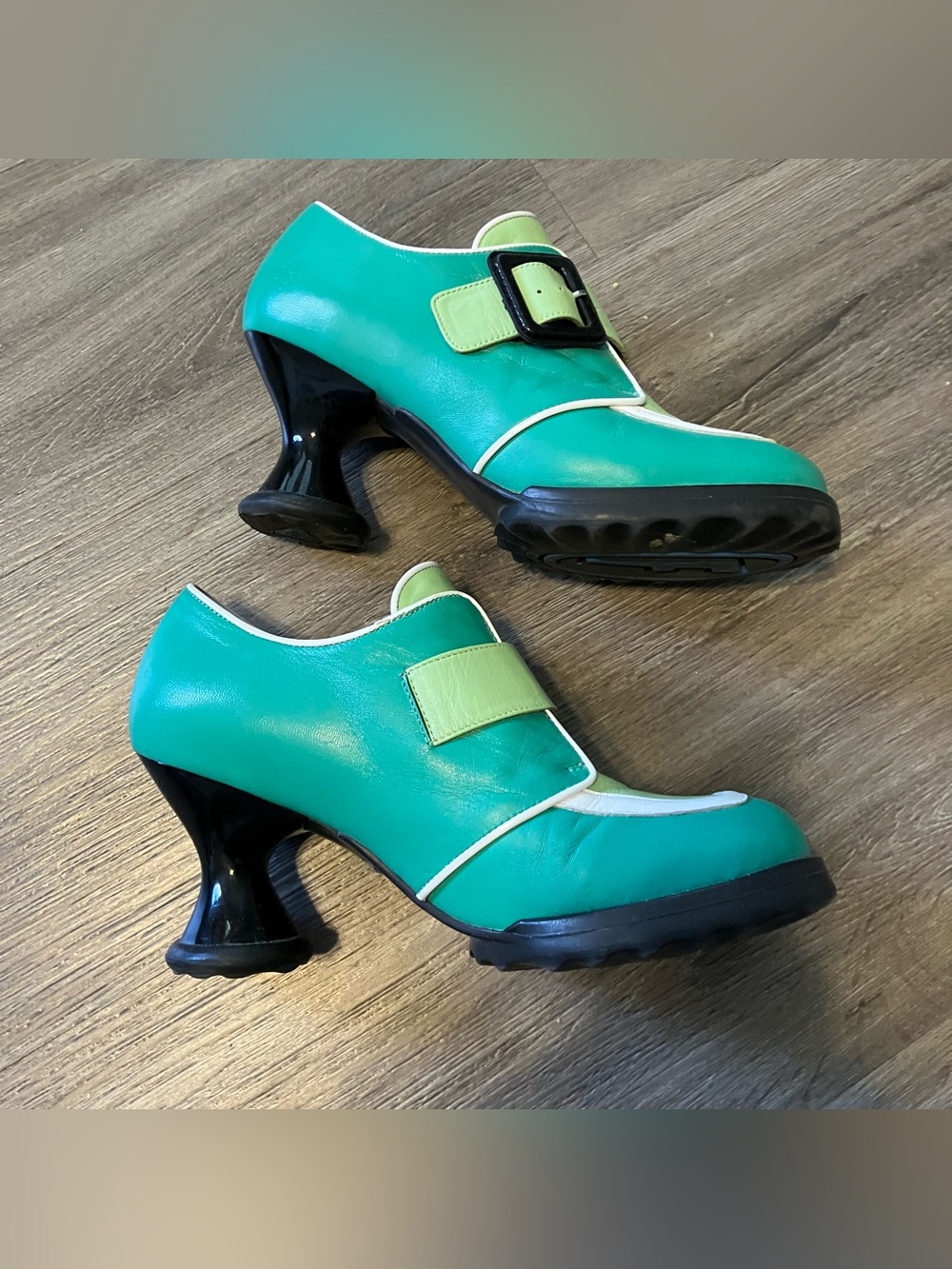 John Fluevog Mini Lolly Green size 8.5 good for street size 8 - Picture 7 of 12